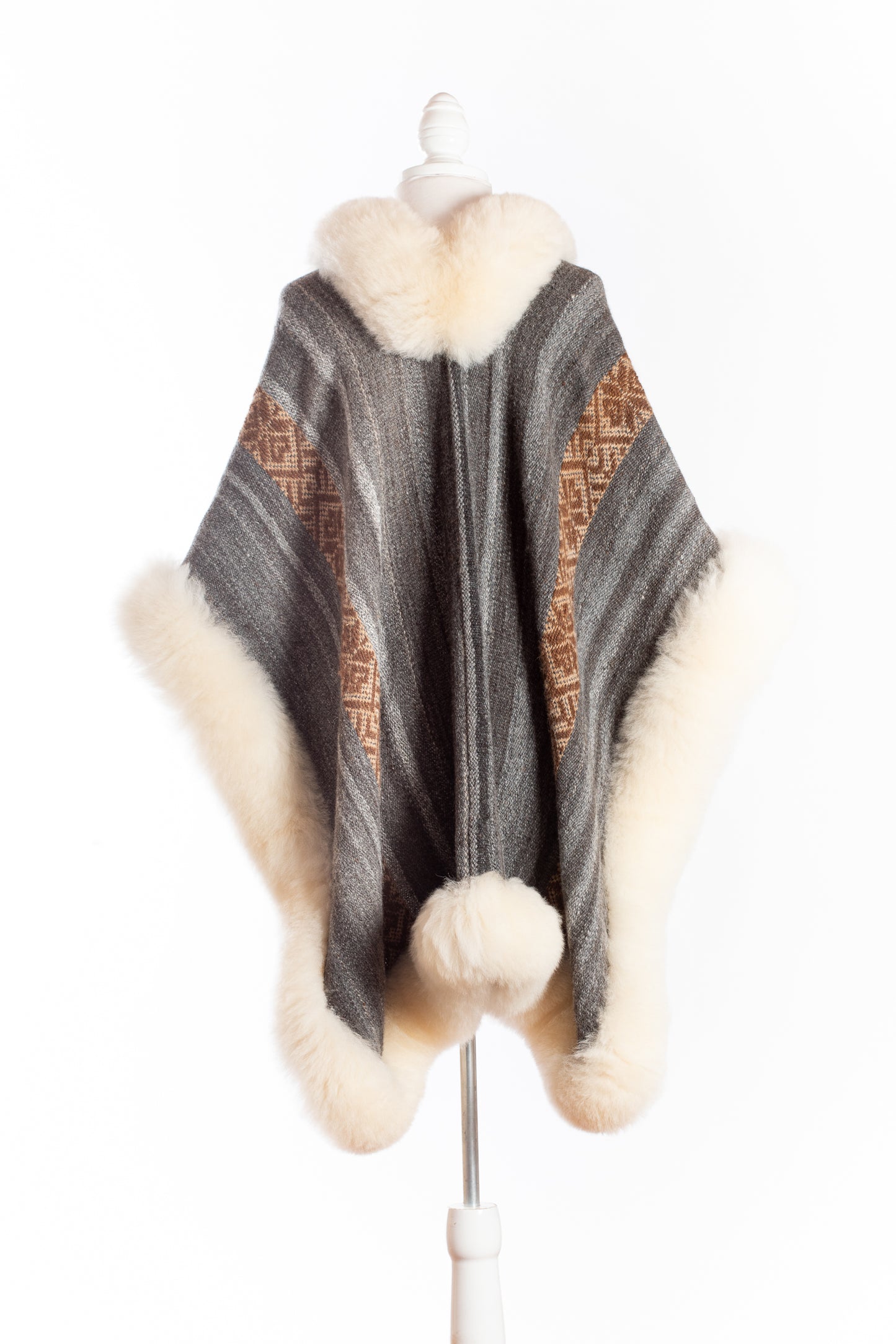 Grey Alpaca Cape | Divine Balance | Cape 546