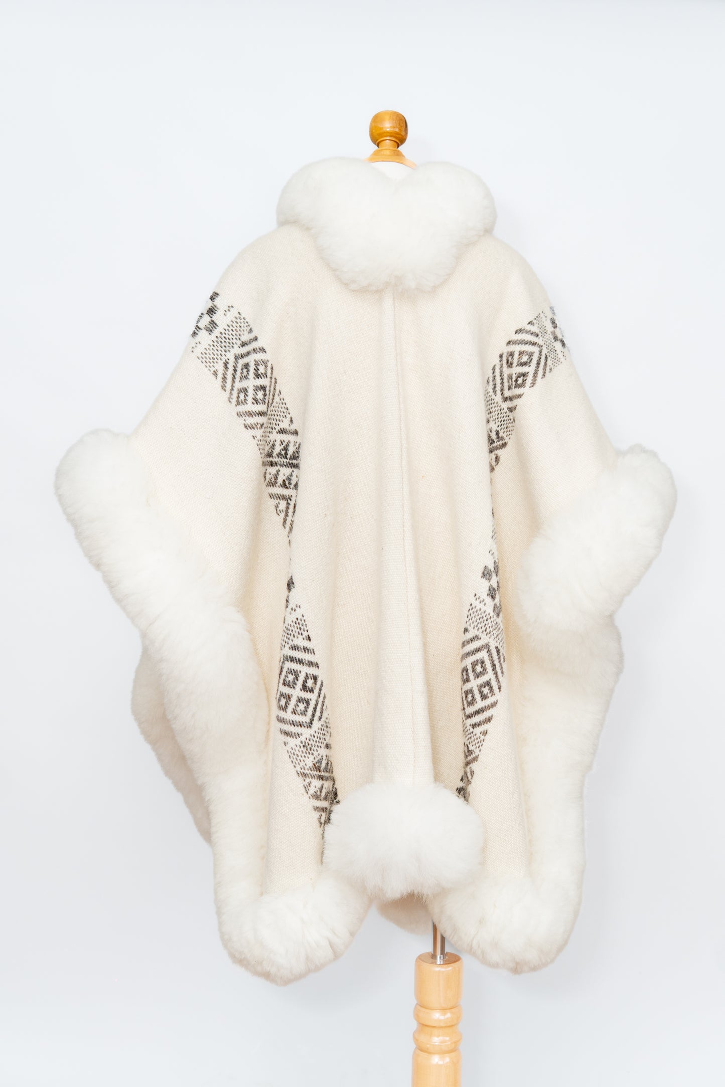 White Adult Alpaca Cape | Sacred Unity | Cape 805A